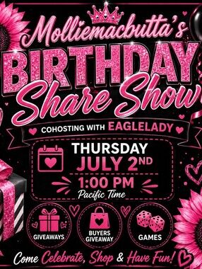 Molliemacbutta's Birthday Share Show - Pink Party Poster